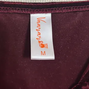 Vaararo Velvet Bodycon Dress Burgundy Hoco Party Formal Event Holiday Wedding M thumbnail 6