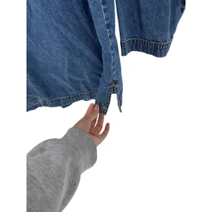 vintage Blair denim jacket embroidered cat garden designs on pockets size L thumbnail 8