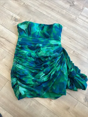 Runaway The Label Night Lover Dress in Calista Green Floral Print Sz M thumbnail 4