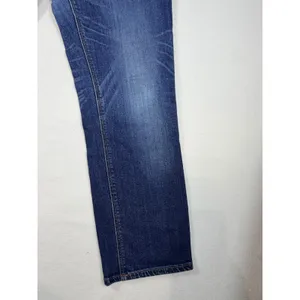 Express Jeans Girlfriend Jeans Women 14 Blue Distressed Mid Rise Denim Ankle thumbnail 12