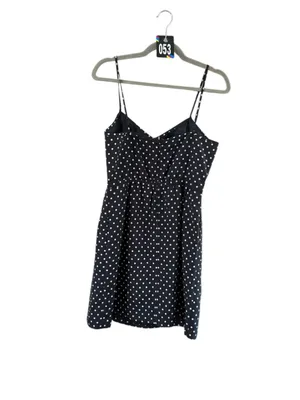 Women's J.Crew Black & White Polka Dot Mini Dress Size 6 thumbnail 8