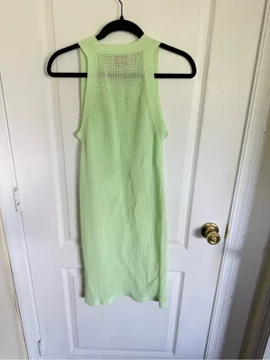 Solid & Striped Carson Coverup in Pistachio Green thumbnail 7