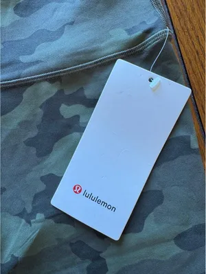 Lululemon Wunder Train High Rise 23” Heritage Camo Green Twill Size 8 NWT thumbnail 4