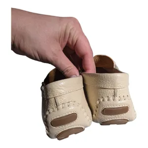 Rockport Bayview Ivory Pebbled Leather Driving Moccasin Loafers Sz 7.5 NWB thumbnail 3
