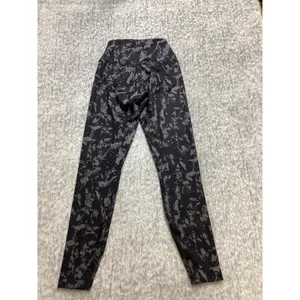 Nike One Dri-FIT Leggings Womens XS Black Grey Abstract Camo High‎ Waist NWOT thumbnail 3
