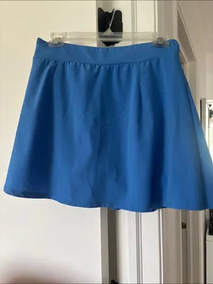 J.Crew Pleated Athletic Tennis Skort Bright Blue with Built In Shorts Sz S thumbnail 6