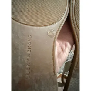 Lucky Brand Womens Cream‎ Braided Strappy Ankle Buckle Flat Sandals Size 8.5 M thumbnail 6