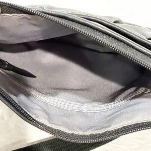 Coach Soho Crossbody Bag Swing Pack Black‎ Leather Pleated Handbag thumbnail 3