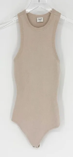 Abercrombie & Fitch Knit Bodysuit‎ Women's Size S Quiet Luxury thumbnail 1