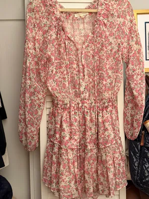 LoveShackFancy Floral Popover Dress thumbnail 1