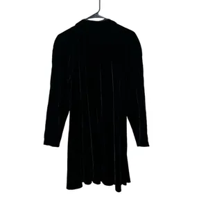 Vintage Karen‎ Lucas For Niki Black Velvet Swing Coat Size S thumbnail 9