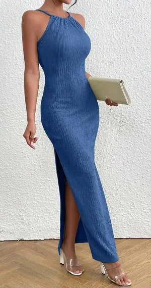 SHEIN Halter Neck Dress thumbnail 1