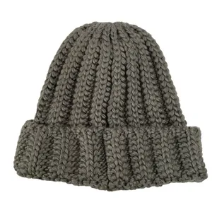 NWT VANS Off The Wall BEANIE Chunky Knit Cuff Cap AVOCADO PIT Green Womens OS thumbnail 2