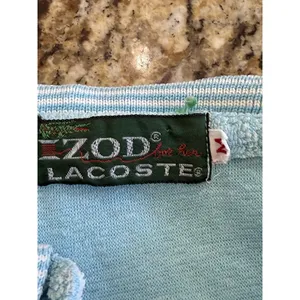 Vintage Lacoste Women's Terry Cloth Polo Shirt Blue Small Y2K Textured thumbnail 12
