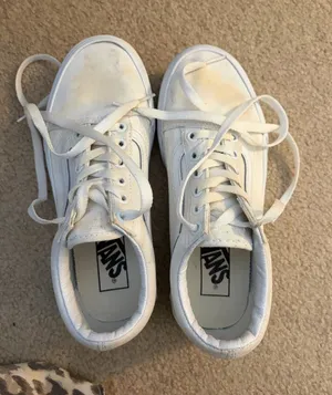 Vans White Canvas Low-Top Trainers thumbnail 1