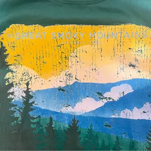 Vibrant Green and Yellow Graphic Relaxed Tee thumbnail 3