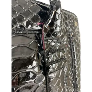 Calvin Klein embossed faux leather black purse thumbnail 3