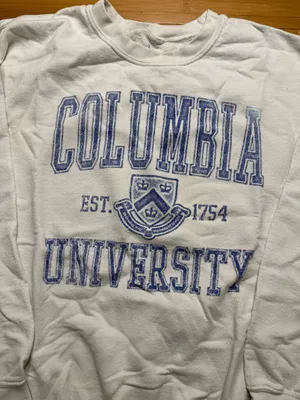 Columbia University Sweatshirt White Size L thumbnail 3