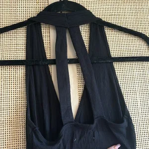 Abercrombie & Fitch Black Ribbed Bodysuit thumbnail 4