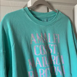 Z‎ SUPPLY Womens Sunday Destination Sweatshirt in Cabana Green Size Med thumbnail 4