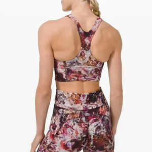 Lululemon Wunder Train Long-Line Bra Urbantricity Multi High Neck Racerback 4 thumbnail 2