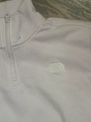The North Face lavender light purple quarter zip sweatshirt pullover sweater thumbnail 3