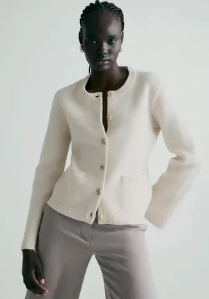 Quince Mongolian Cashmere Structured Cardigan thumbnail 1
