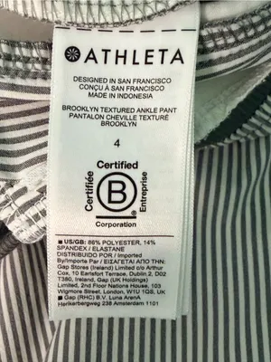 ATHLETA Brooklyn Textured Ankle Pant Size 4 City Stripe thumbnail 9