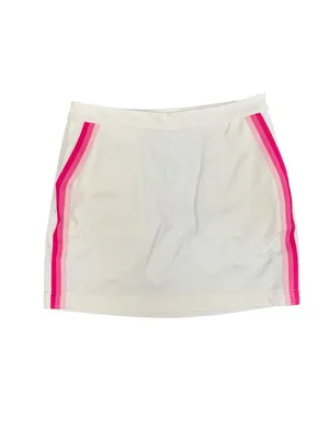 G/FORE Tech Tux 16" Skirt Golf Tennis Skort Side Stripe Pink White 8 NEW $155 thumbnail 4