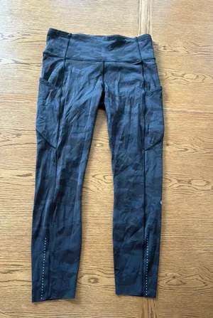 Lululemon Black Camo Leggings 25" thumbnail 1