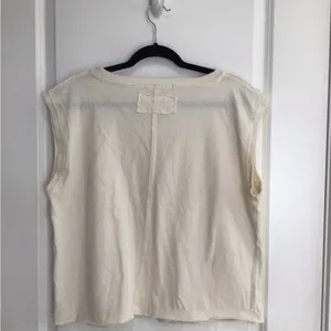Free People We The Free White Sleeveless Cotton Top Grunge Womens Size Small thumbnail 2