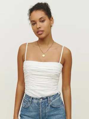 1HR SALE ⚡Reformation Orion Top (White) thumbnail 1