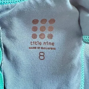 Title Nine Blue Green Athletic Outdoor Zip Pockets Tank Dress Size 8 Golf Tennis thumbnail 6
