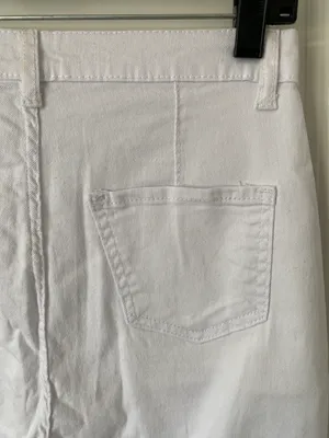 SheIn White High Waisted Jeans thumbnail 7