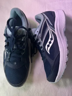 Saucony Women's Navy and Light Blue Running Sneakers thumbnail 6