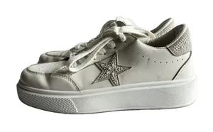 Vintage Havana Women Size 8 White Pearl Studded Star Platform Sneakers Low Top⁠ thumbnail 1
