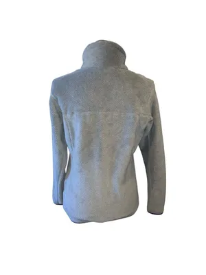 PATAGONIA Re/Tool Snap-t Gray Fleece Pulliver with Purple Accents medium thumbnail 3