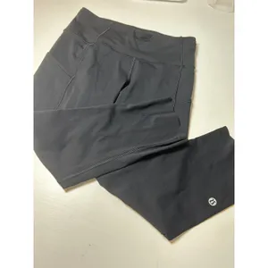 Lululemon Fast Free Crop II Nulux 19" Black First Release Size 6 Womens thumbnail 2