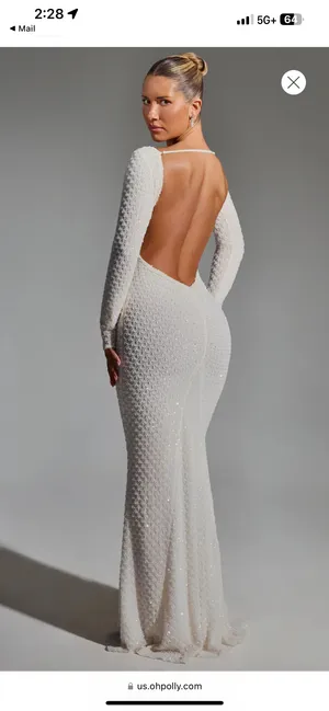Oh Polly White Long Dress thumbnail 2