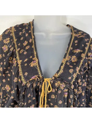 $98 Free People Never A Dull Moment Peasant Blouse S thumbnail 10