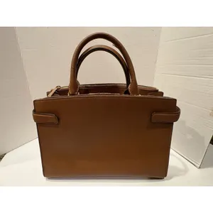 Michael Kors Leather Karla Small EW Top Handle Satchel Bag Crossbody Luggage thumbnail 8