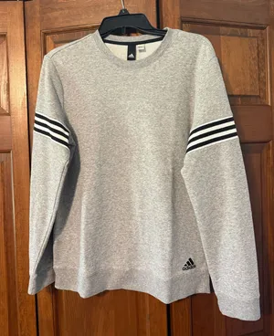 Adidas Grey Crewneck Sweatshirt thumbnail 1