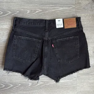 NEW Levi's 501 Black Ripped Denim Shorts 29 thumbnail 3
