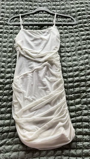 Tic Toc white bodycon dress Size S #bodycon #clubwear thumbnail 1