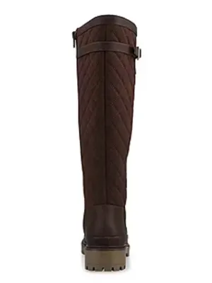 Zemmie Journee Collection Women's Tall Quilted Shaft Brown Riding Boots Size 6.5 thumbnail 3