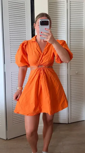 Mini dress Orange thumbnail 1