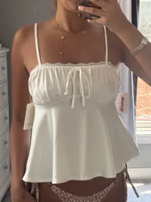 Gage white silk top  thumbnail 2