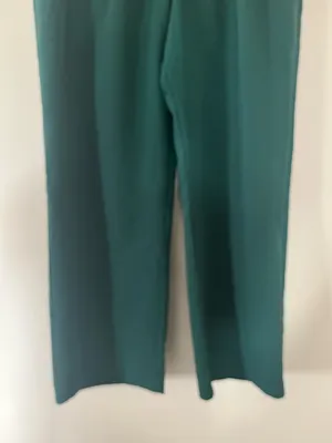 Abercrombie High Waisted Green Trouser Pants 18 Quiet Luxury Minimalist Office thumbnail 4