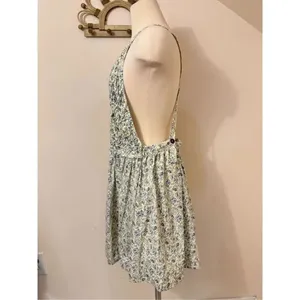 Free People Women's Petunia Cotton Short All Mini Dress Tea Combo L NEW thumbnail 5