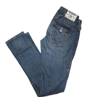 True Religion Womens 25 Skinny Denim‎ Slim Jeans thumbnail 1